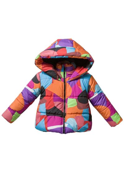 HAUSEkids 2-8 Yaş Winter Bloom Unisex Çocuk Mont-Mavi