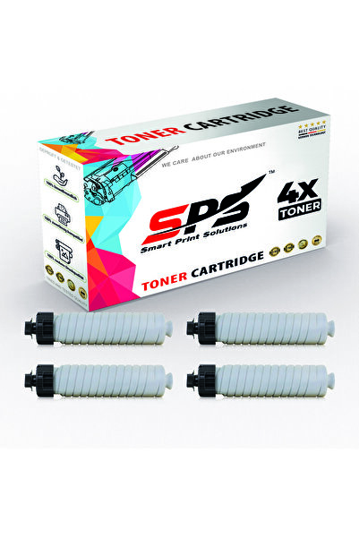 Smart Print Solutions خراطيش حبر متوافقة مع SPS لطابعات ريكو | MP-3554C | 4 خراطيش حبر أسود | 24,000 صفحة