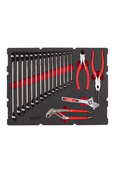 Milwaukee Set inserție spumă PACKOUT™ pentru chei fixe și clești MAX BITE™