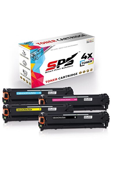 Smart Print Solutions خراطيش حبر متوافقة مع SPS لطابعات HP | ١٢٥A | ٤ ألوان متعددة | إنتاجية تصل إلى ٢٢٠٠ صفحة