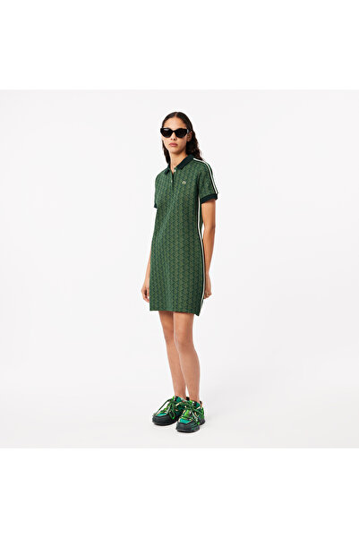 Lacoste Slim Fit Monogram Jacquard Polo Dress - EF2655-00-ICL