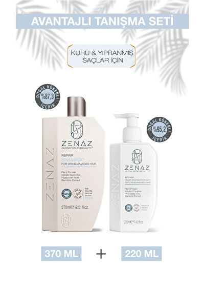 Zenaz Cosmetics Onarıcı Saç Bakım Seti