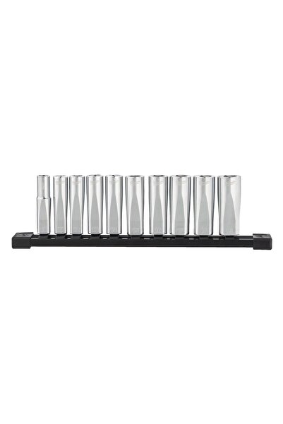 Milwaukee Set de 10 chei tubulare lungi cromate, sistem metric 3/8", Milwauke...