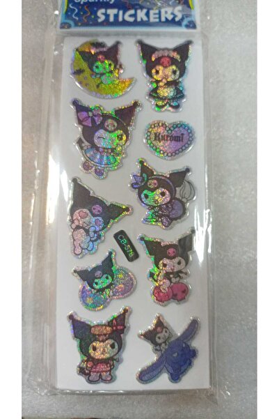 BADE TOYS Sparkly STICKERS KUROMİ Temalı Kabartma Stıcker 4 Kartela