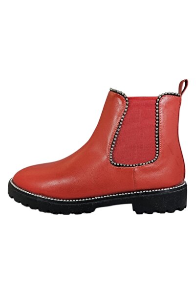 Vadodara SweetSuede Women's Chelsea Boots, Vegan Leather, Red, Size 36