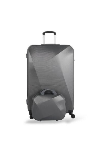 Red Sea Travel bag set - 5 pieces, including 3 trolley bags and 2 makeup bags - with flexible covers - and a fixed digital lock