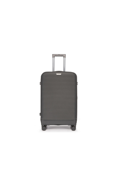 Prince Travelling Un Breakable PP Hard Luggage (8 Wheels) Glider 28 Inch /93 Litre Large - Dark Grey