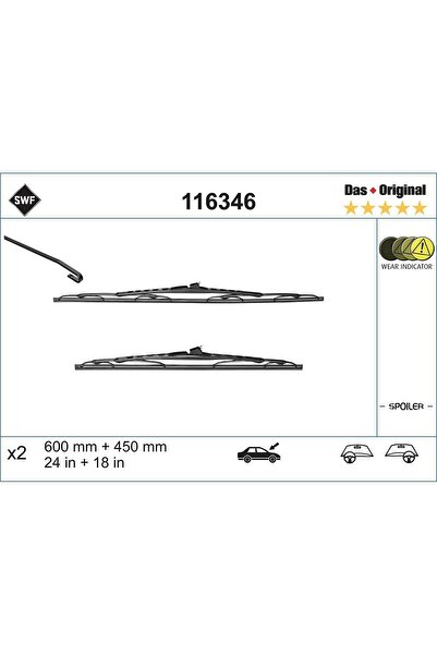 SWF Lamela Ștergător 116346