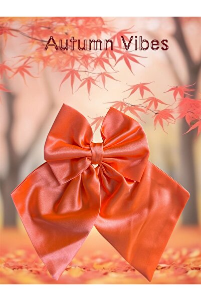 ATELIER ALEDA Hair bow, neon orange, hair accessory