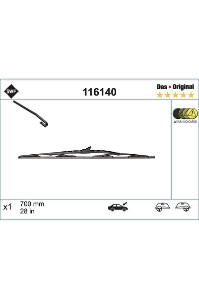 SWF Lamela Ștergător 116140