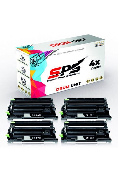 Smart Print Solutions SPS Compatible Drum Cartridges for Brother | DR-B021 | 4x Black | 12,000 Pages