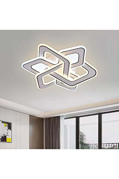 RFAN LED Chandelier, Model R9136/520, With Remote Control, 3 Types of Light, 61W, White/Black