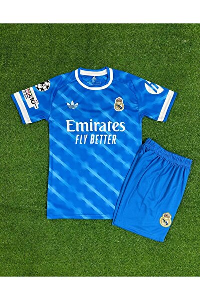BYSPORTAKUS Real Madrid 2025/26 Yeni Sezon Vini jr Alternatif Çocuk Forması (...