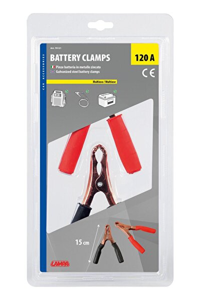 Lampa Set of 2 battery clamps LAM70121, without cable, maximum current capacity 120A
