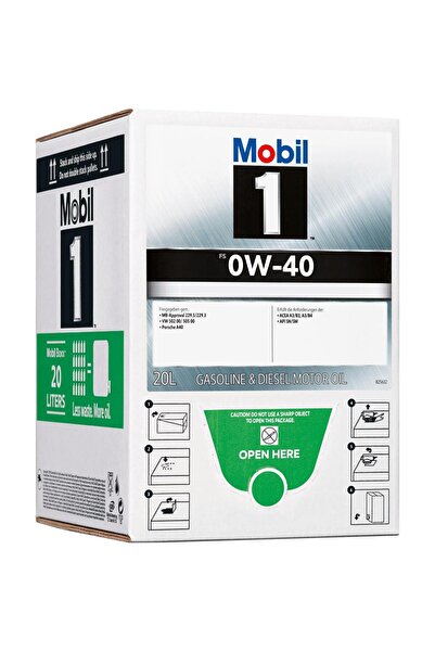 Mobil Ulei de Motor Sintetic 1 FS 0W40, 20 Litri, Ambalaj Cutie