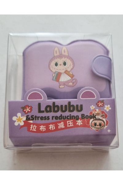 Modellino Mini Fluffy Colorful Velcro Notepad Capibala Labubu Cute Expression 6X6Cm - Color Options Available