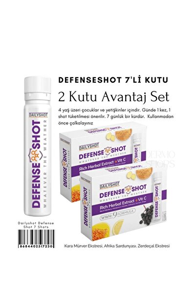 HANGOVERSHOT 2 KUTU Avantaj Paket | Defenseshot 7'li Kutu | DS