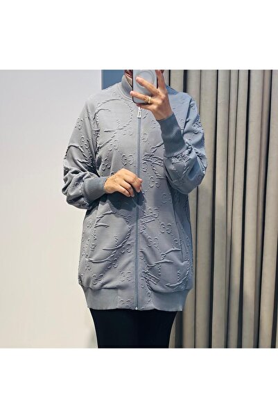 qmash Embroidered Patterned Cardigan