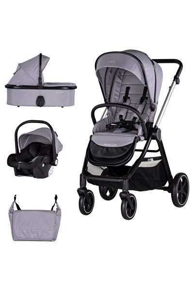 Chipolino Marbella 3 in 1 baby stroller cloud grey