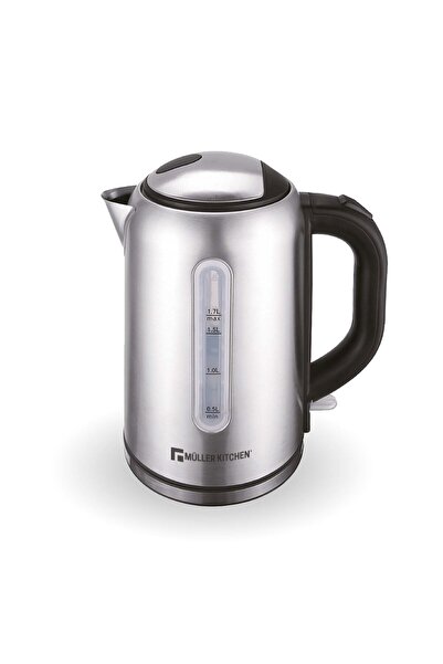 Muller Kitchen غلاية كهربائية من الفولاذ المقاوم للصدأ، سعة 1.7 لتر، 2000 واط...