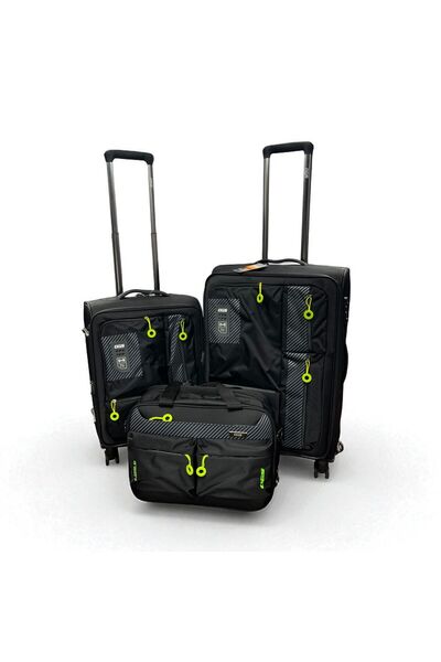 OGS AERIS 4-piece travel bag set, modern waterproof design with advanced security lock and high quality for travel