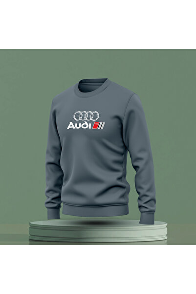 Bulvar Lee Crew Neck Audi Printed Sweatshirt / Car