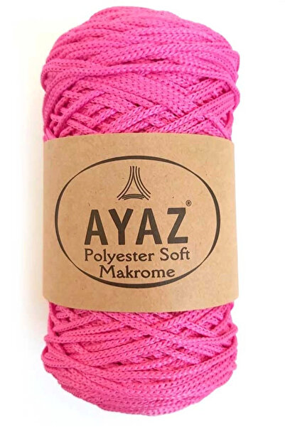 Ayaz Polyester Soft Macrame Cord 1236 Candy Pink