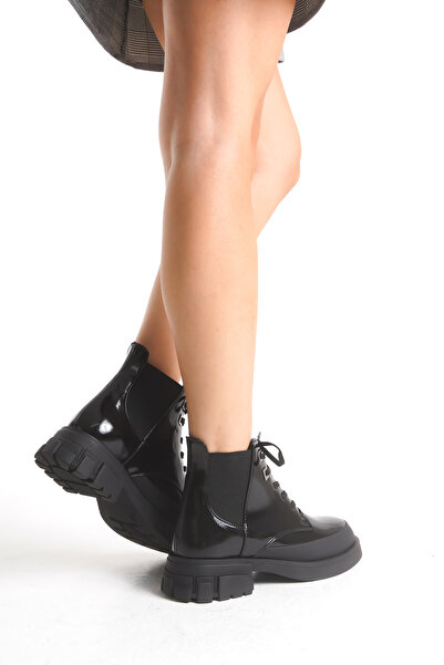 Solo Bag Жіночі нові сезонні зручні щоденні чорні черевики на шнурівці з еластичною підошвою