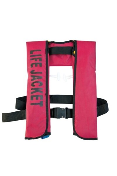 Baracuda Life jacket, 100 kg, red/black, automatic inflation