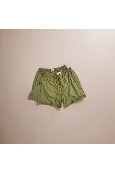 Mevsim 2 Pieces Men's Colorful Combed Cotton Argentina Long Boxer