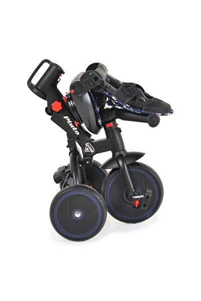 byox Tricicleta Pliabila copii 1-5 Ani, Pluto Blue, scaun reversibil 360 grad...