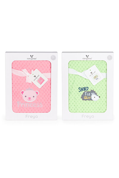 Cangaroo Set 2 bucati Păturică Bebe Cocolino 110x80 cm – Moale și Pufoasă, pentru Pătuț și