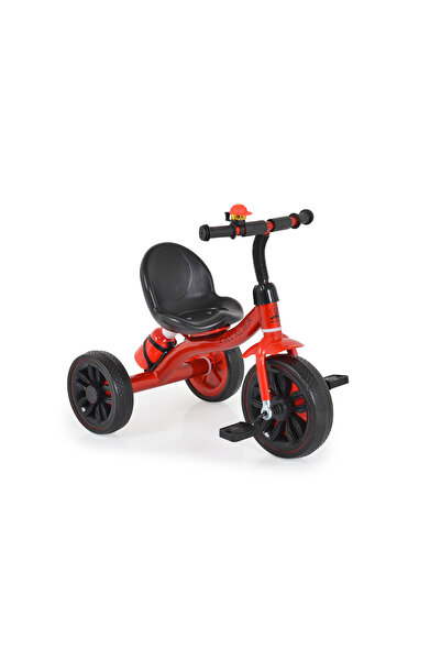 byox Tricicleta copii Cavalier Lux Rosu cu suport sticla apa, roti cauciuc EV...