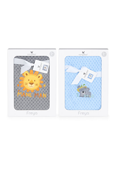 Cangaroo Set 2 bucati Păturică Bebe Cocolino 110x80 cm – Moale și Pufoasă, pentru Pătuț și