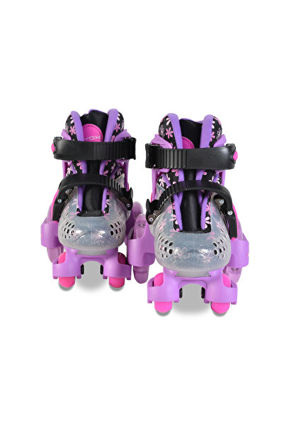 byox Little Beetle Violet Girls' Roller Skates, Adjustable Sizes 26-29