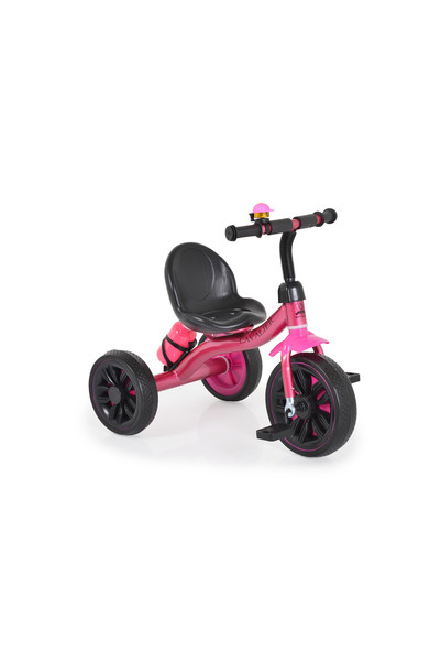 byox Tricicleta copii Cavalier Lux Roz cu suport sticla apa, roti cauciuc EVA...