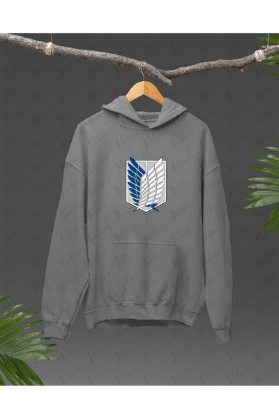 Nulivez Attack on Titan Mikasa Character Back Printed, High Quality Unisex Oversize Hoodie