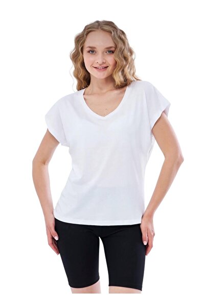 YÜKSEL IŞIK Αμάνικο μπλουζάκι με λαιμόκοψη σε σχήμα V, πακέτο 2 τεμαχίων