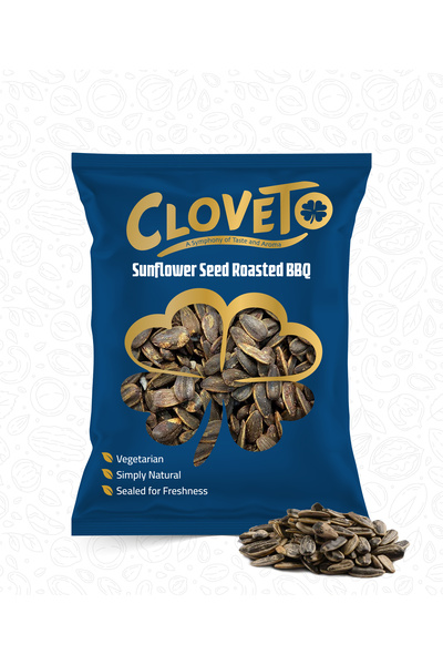 cloveto بذور دوار الشمس المشوية على طريقة الشواء 500 غرام - وجبة خفيفة مقرمشة...