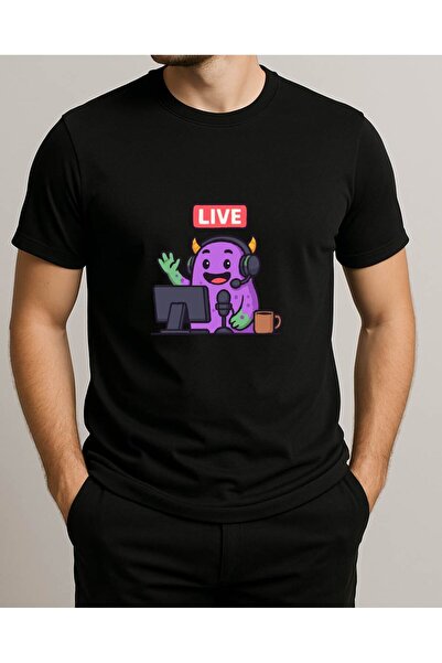 TREND YANKI تي شيرت للجنسين (LIVE MOR YARATIK)