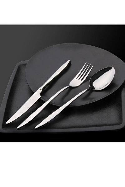 Komşu Züccaciye 36 Piece Simple Cutlery Set for 6 People Stainless Steel 18/10