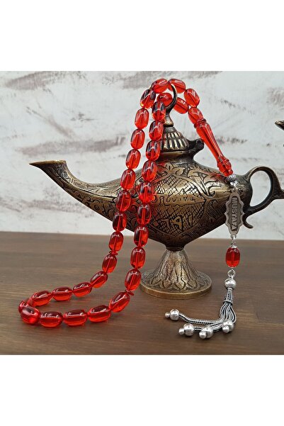 Kehribar Diyarı Kişiye Özel Turuncu Ateş Kehribar Tesbih