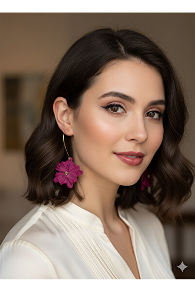 Lu Atelier Rumi Earrings |   Handmade Polymer Clay Flower Design Earrings