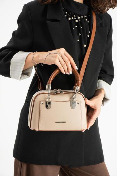 Çanta Trend 5 Compartments, a Quality, Double Strap Lined Hand and Shoulder Bag Suitable for Daily Use