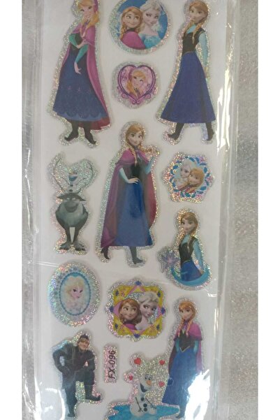 BADE TOYS STICKERS FROZEN KARAKTERLERİ Temalı Kabartma Stıcker 8 Kartela