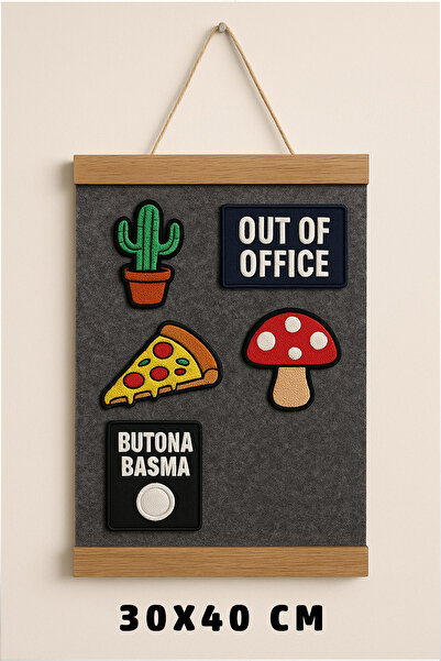 AHWALL Patch Duvarı Arma Duvar Askısı Patch Organizeri 30x40 CM
