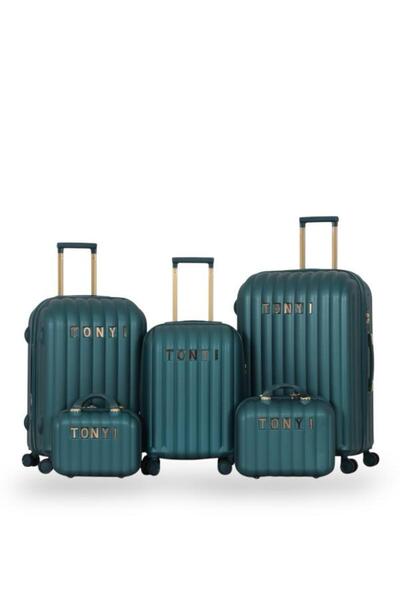 Tonyi Dabsh Bride Travel Bag Set - 5 pieces, including 3 trolley bags and 2 makeup bags - with double covers - and an expansion zipper