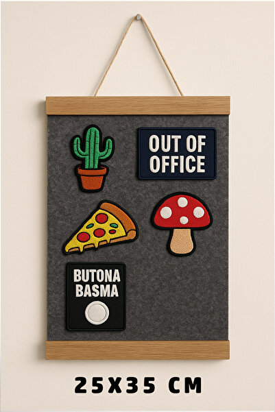 AHWALL Patch Duvarı Arma Duvar Askısı Patch Organizeri 25x35 CM