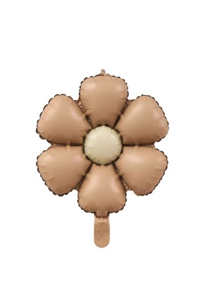 parti sürprizi Chocolate Caramel Daisy Shaped Foil Balloon 1 Piece
