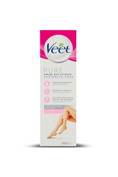 Veet Silk & Fresh Depilatory Cream for Normal Skin, 100 ml